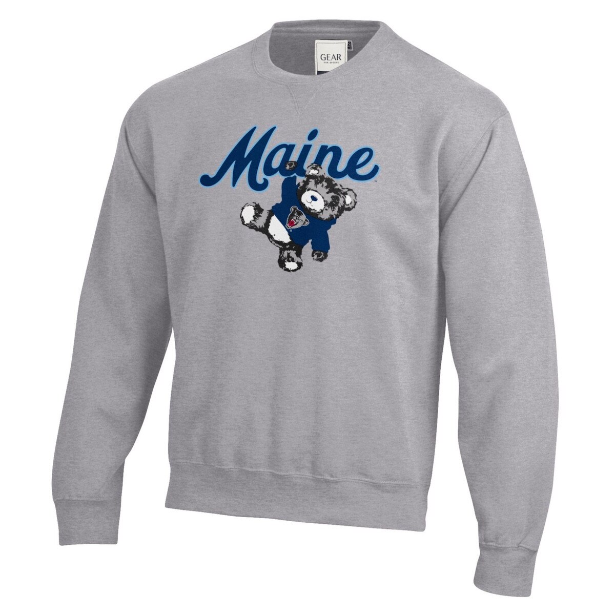 Maine Swinging Teddy Bear Crewneck